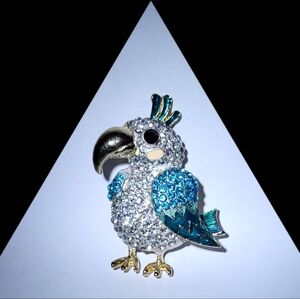Fabulous Parrot Brooch, Doubles as a Pendant